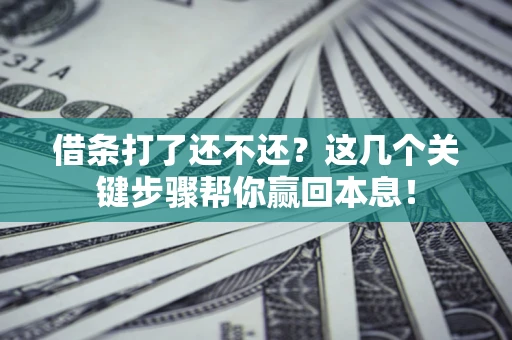 北京借条打了还不还？这几个关键步骤帮你赢回本息！