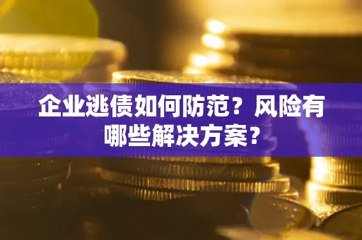 北京企业逃债如何防范？风险有哪些解决方案？
