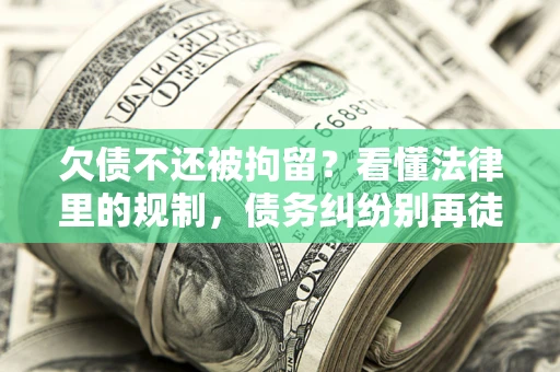 北京欠债不还被拘留？看懂法律里的规制，债务纠纷别再徒劳奔波