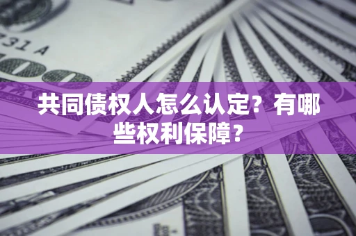 北京共同债权人怎么认定？有哪些权利保障？