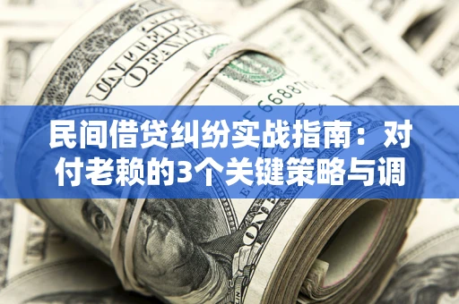 北京民间借贷纠纷实战指南：对付老赖的3个关键策略与调解盲区解析