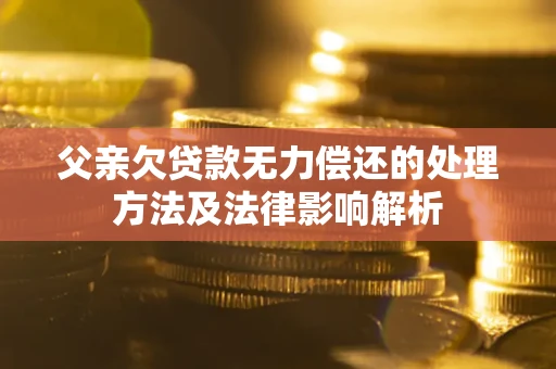 北京父亲欠贷款无力偿还的处理方法及法律影响解析