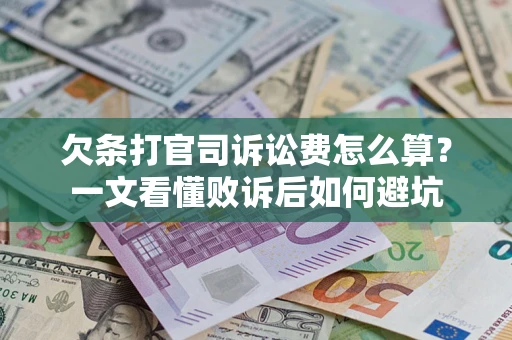北京欠条打官司诉讼费怎么算？一文看懂败诉后如何避坑